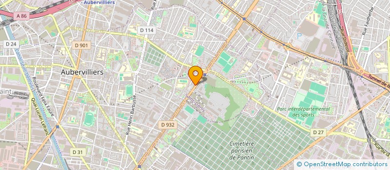 localisation de l'entreprise LA FETE DES FLEURS à AUBERVILLIERS