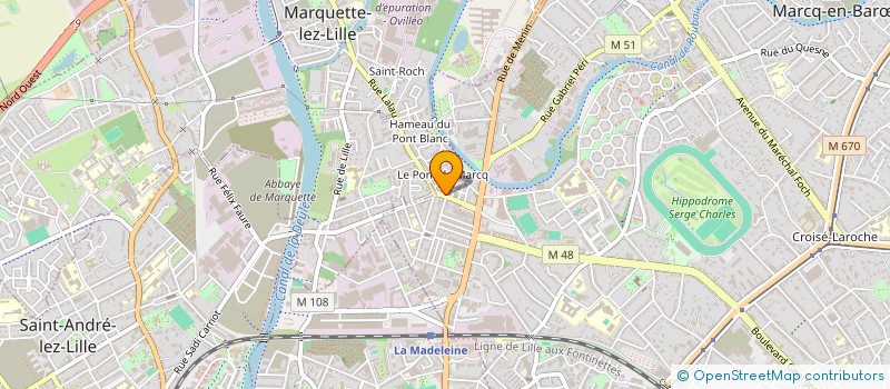localisation de l'entreprise LA FETE DES PAPILLES à MARCQ-EN-BARŒUL
