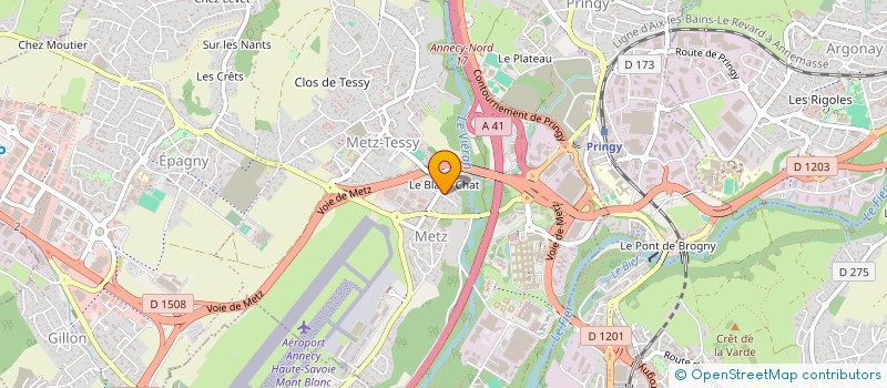 localisation de l'entreprise LA FETE DU CAION  EPAGNY METZ-TESSY