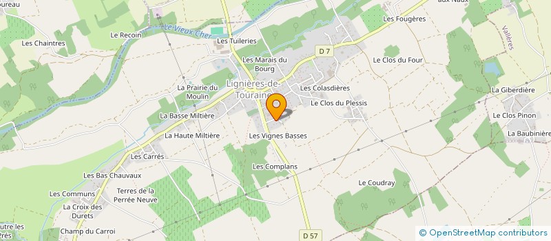 localisation de l'entreprise LA FETE DU MARAIS  LIGNIERES-DE-TOURAINE