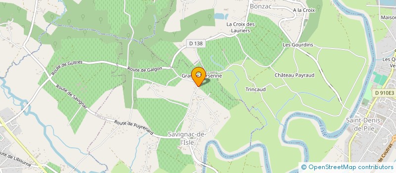 localisation de l'entreprise LA FETE EN FAMILLE  SAVIGNAC-DE-L'ISLE