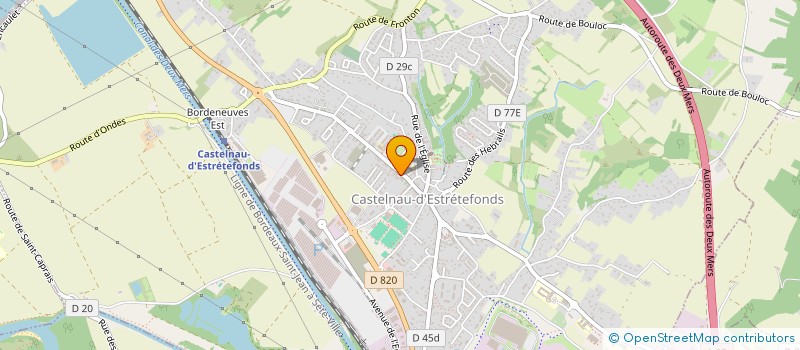 localisation de l'entreprise LA FETE EST FINIE  CASTELNAU-D'ESTRETEFONDS