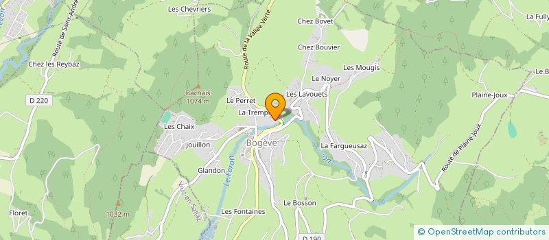 localisation de l'entreprise LA FEUDRE  BOGEVE