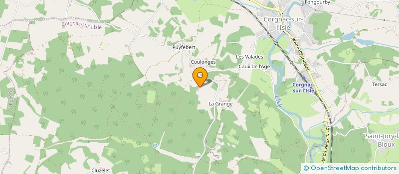 localisation de l'entreprise LA FEUILLADE à CORGNAC SUR L'ISLE