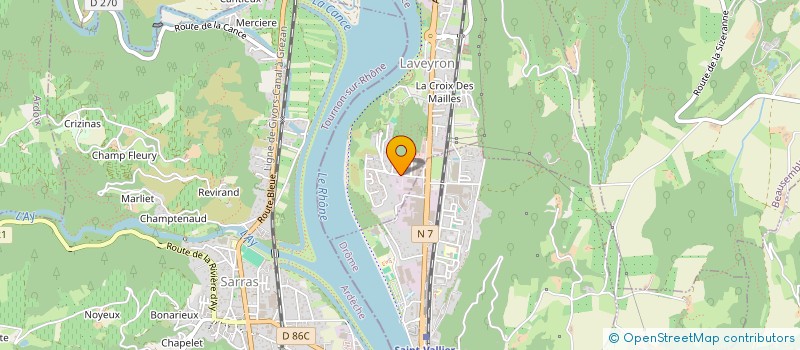 localisation de l'entreprise LA FEUILLADE BASTIDE VEHI INDU  LAVEYRON