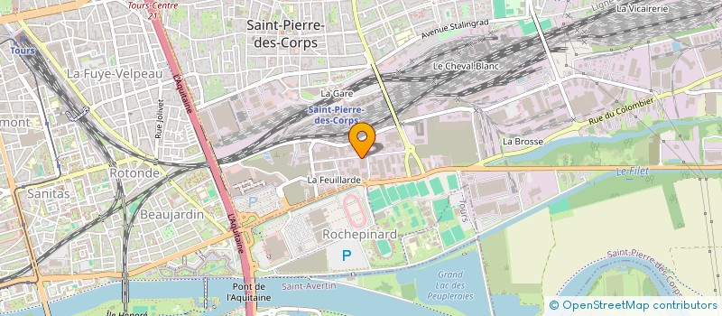 localisation de l'entreprise LA FEUILLARDE  SAINT-PIERRE-DES-CORPS