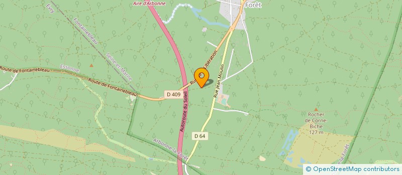 localisation de l'entreprise LA FEUILLARDIERE  ARBONNE-LA-FORET