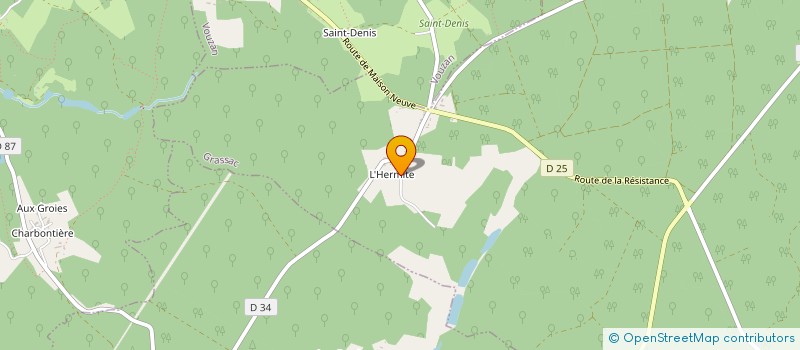 localisation de l'entreprise LA FEUILLARDIERE  GRASSAC