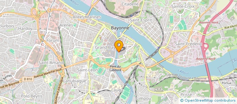 localisation de l'entreprise LA FEUILLE à BAYONNE