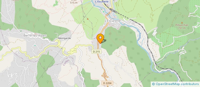 localisation de l'entreprise LA FEUILLE  L'ESCARENE