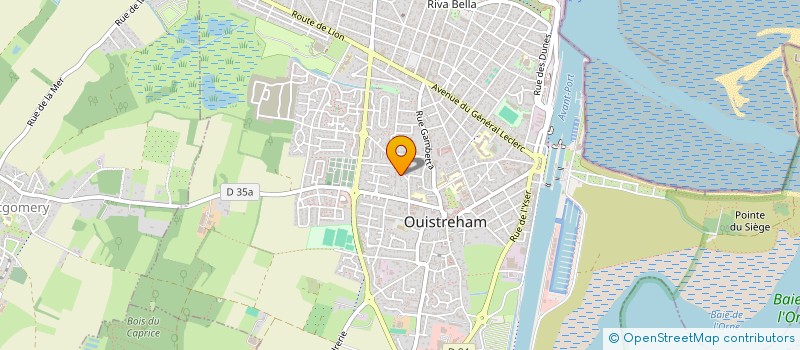 localisation de l'entreprise LA FEUILLE  OUISTREHAM