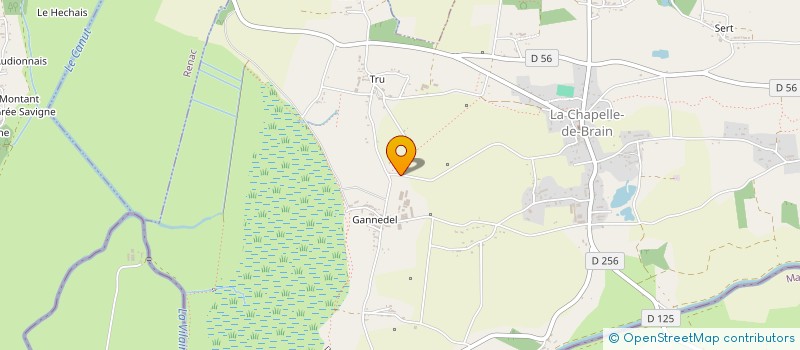 localisation de l'entreprise LA FEUILLE  LA CHAPELLE-DE-BRAIN