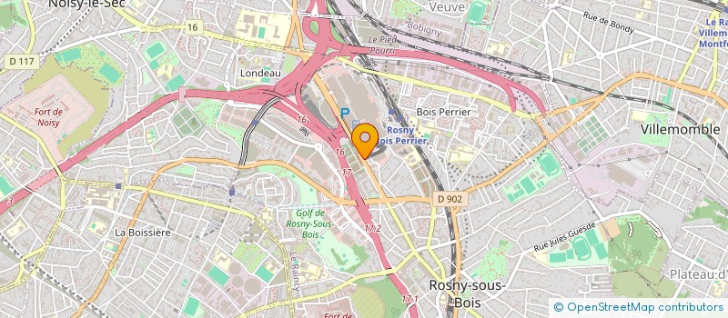 localisation de l'entreprise LA FEUILLE BLANCHE à ROSNY-SOUS-BOIS
