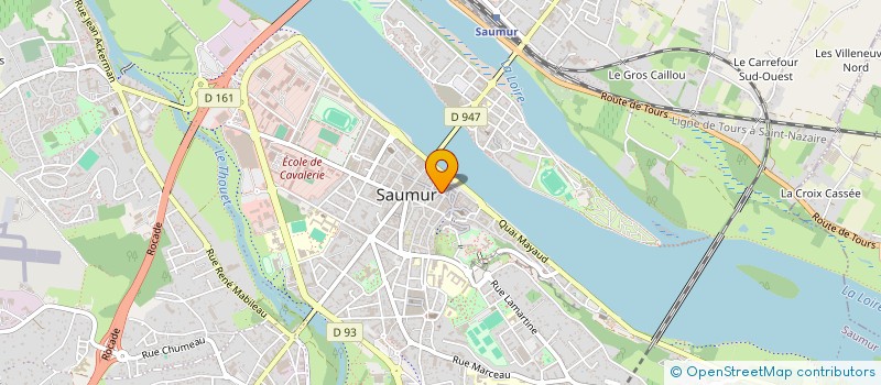 localisation de l'entreprise LA FEUILLE D'OR à SAUMUR