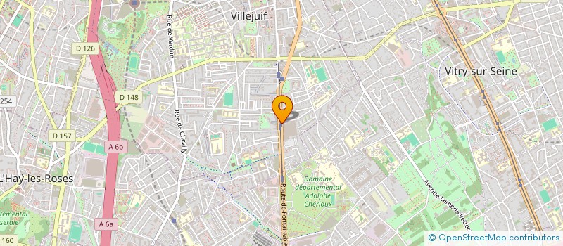 localisation de l'entreprise LA FEUILLE DES AURES  VILLEJUIF