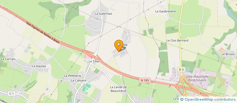 localisation de l'entreprise LA FEUILLEE à LA CHAPELLE-LAUNAY
