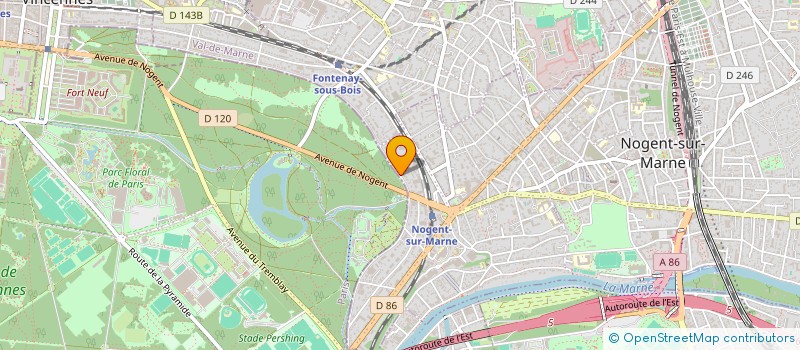 localisation de l'entreprise LA FEUILLERAIE  NOGENT-SUR-MARNE