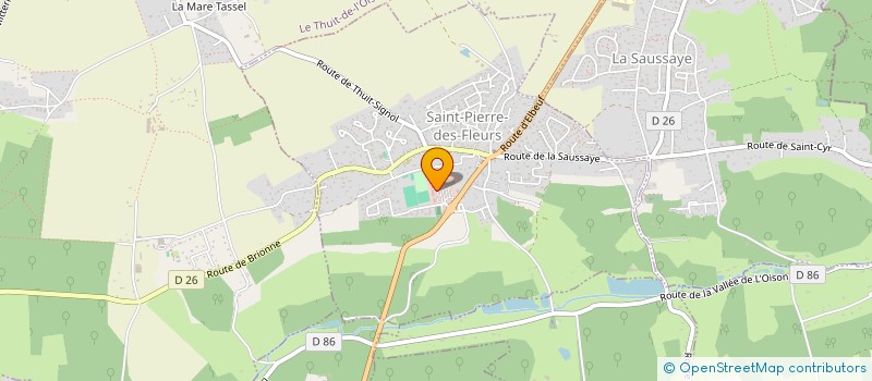 localisation de l'entreprise LA FEUILLETINE  SAINT-PIERRE-DES-FLEURS