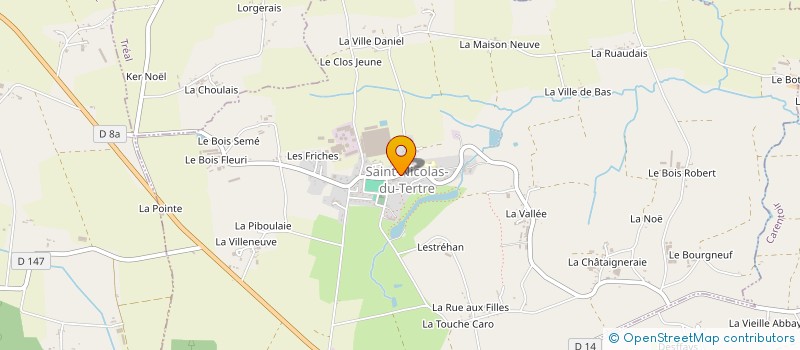 localisation de l'entreprise LA FEUZRI D'PAIN  SAINT-NICOLAS-DU-TERTRE