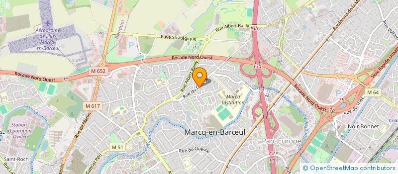 localisation de l'entreprise LA FEVE DE CACAO à MARCQ-EN-BARŒUL