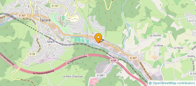 localisation de l'entreprise LA FIBRE BIO TARARE à TARARE