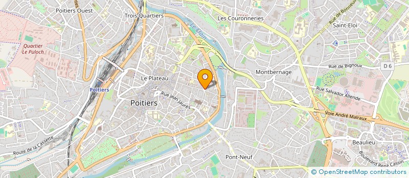 localisation de l'entreprise LA FIBRE HUMAINE à POITIERS
