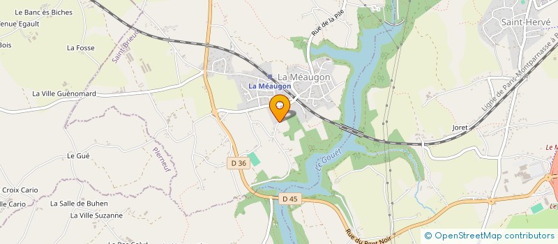 localisation de l'entreprise LA FIBRE NATURELLE  LA MEAUGON