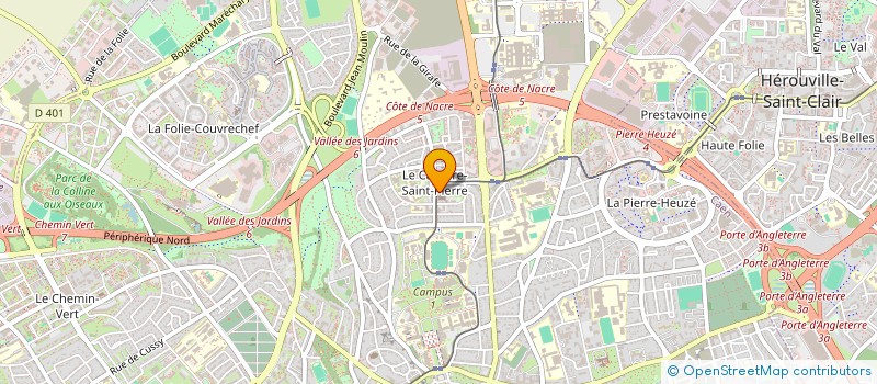 localisation de l'entreprise LA FIBULA à CAEN