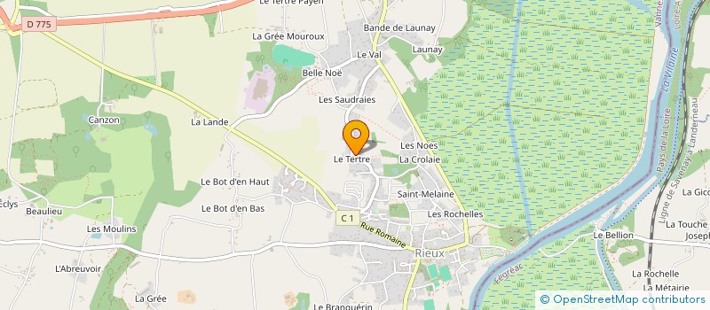 localisation de l'entreprise LA FIBULE  RIEUX