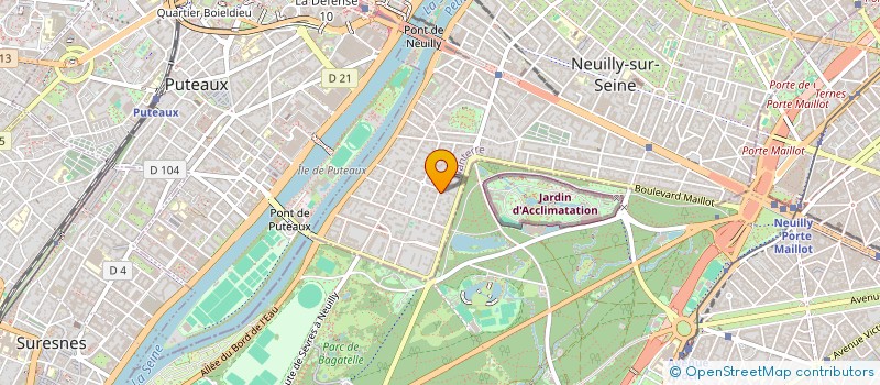 localisation de l'entreprise LA FICELLE 25 à NEUILLY-SUR-SEINE