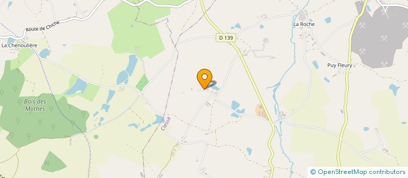 localisation de l'entreprise LA FICHARDIERE  CLESSE