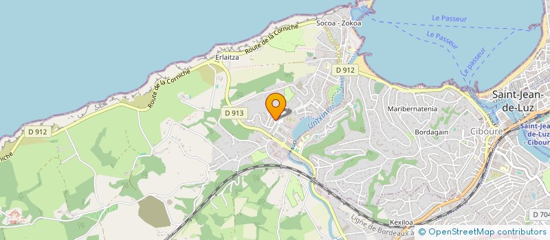 localisation de l'entreprise LA FIDELE PRODUCTION  URRUGNE