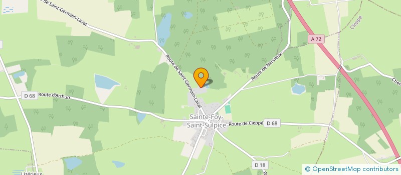 localisation de l'entreprise LA FIDESIENNE 42  SAINTE-FOY-SAINT-SULPICE