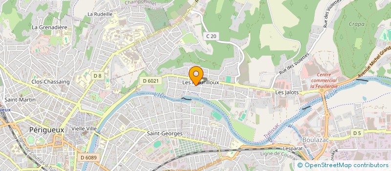 localisation de l'entreprise LA FIDUCIAIRE DE SAINT GALL  TRELISSAC