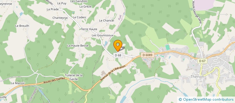 localisation de l'entreprise LA FIESTA à THENON