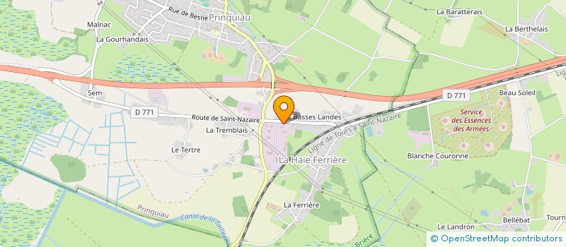 localisation de l'entreprise LA FIESTA  PRINQUIAU