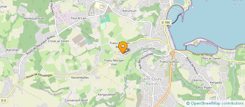 localisation de l'entreprise LA FIEVRE à PERROS-GUIREC