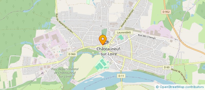 localisation de l'entreprise LA FIEVRE à CHATEAUNEUF-SUR-LOIRE