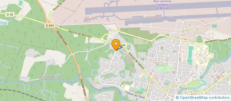 localisation de l'entreprise LA FIEVRE DU VOYAGE  MONT-DE-MARSAN