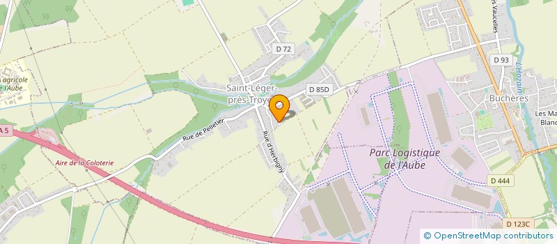 localisation de l'entreprise LA FIEVRE THEATRE  SAINT-LEGER-PRES-TROYES