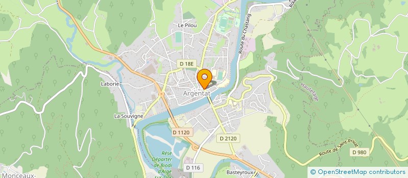 localisation de l'entreprise LA FIGOUNETTE  ARGENTAT-SUR-DORDOGNE