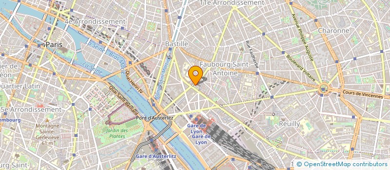localisation de l'entreprise LA FILANDIERE à PARIS
