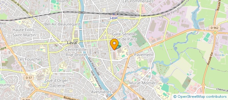 localisation de l'entreprise LA FILATURE à LAVAL