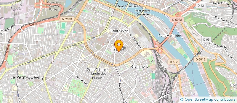 localisation de l'entreprise LA FILATURE  ROUEN