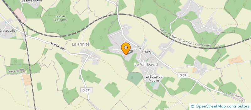 localisation de l'entreprise LA FILATURE & CATS  LE VAL-DAVID