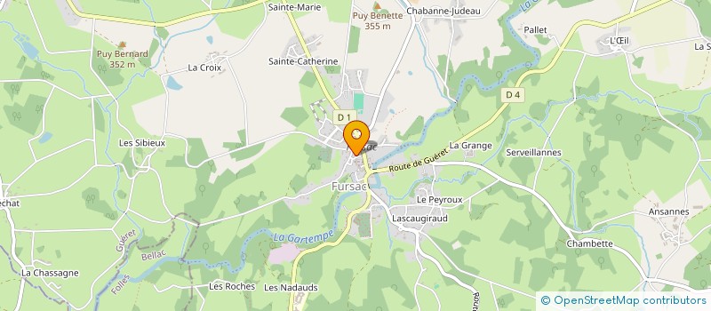 localisation de l'entreprise LA FILATURE DES ZEBRES  FURSAC
