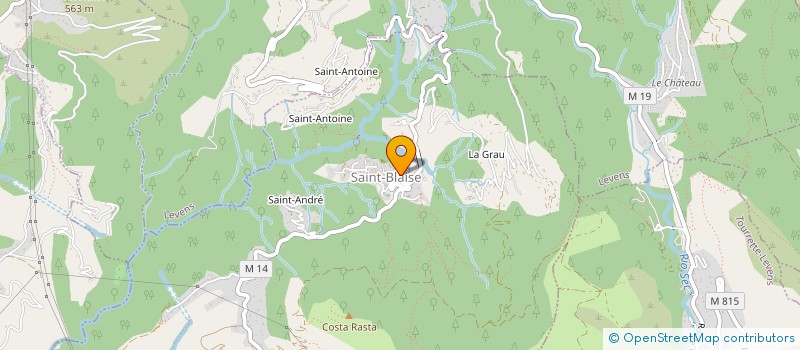 localisation de l'entreprise LA FILCAT  LA COLLE-SUR-LOUP