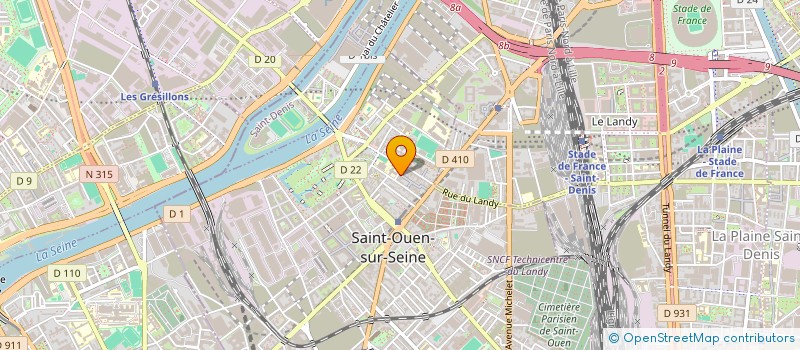 localisation de l'entreprise LA FILIERE CHR à SAINT-OUEN-SUR-SEINE