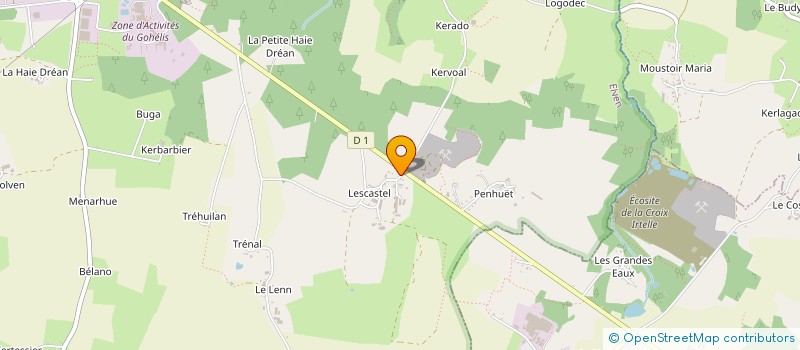 localisation de l'entreprise LA FILIERE LEGUMES BIO 56  ELVEN