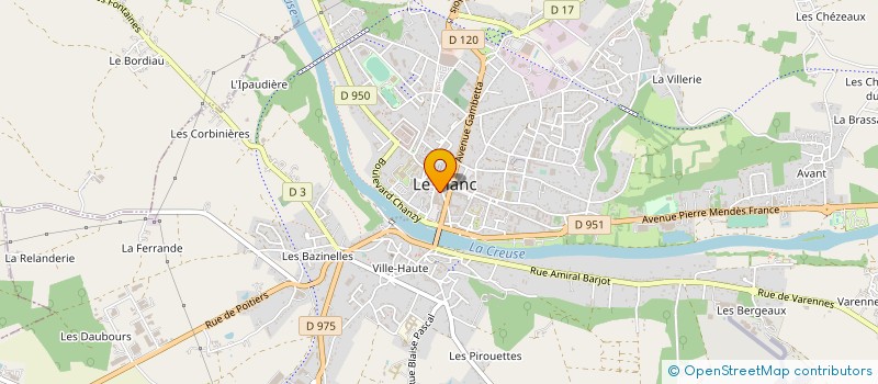 localisation de l'entreprise LA FILLE D'ICI à LE BLANC